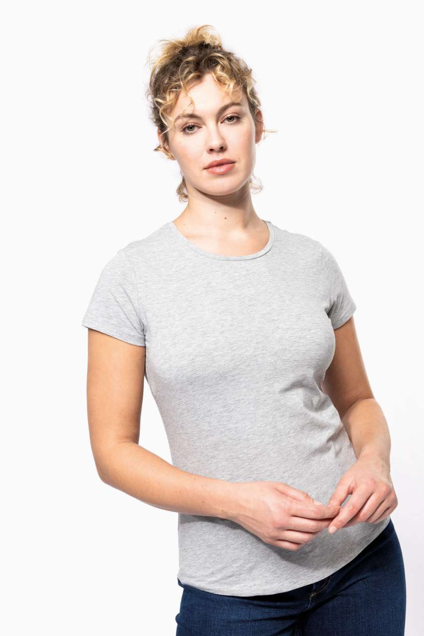 LADIES' SHORT-SLEEVED CREW NECK T-SHIRT - Image 3