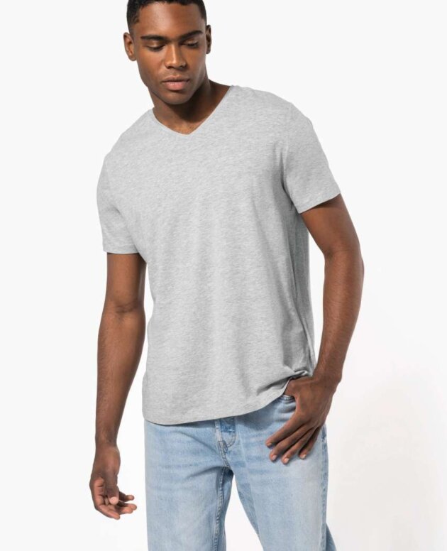 MEN'S SHORT-SLEEVED V-NECK T-SHIRT