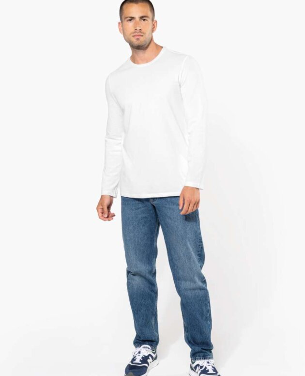 MEN'S LONG-SLEEVED CREW NECK T-SHIRT