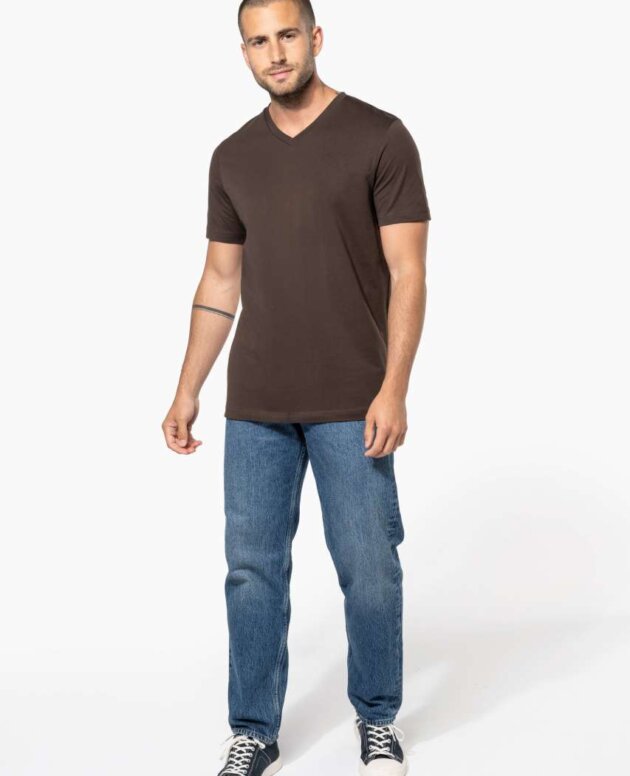 MEN'S SHORT-SLEEVED V-NECK T-SHIRT