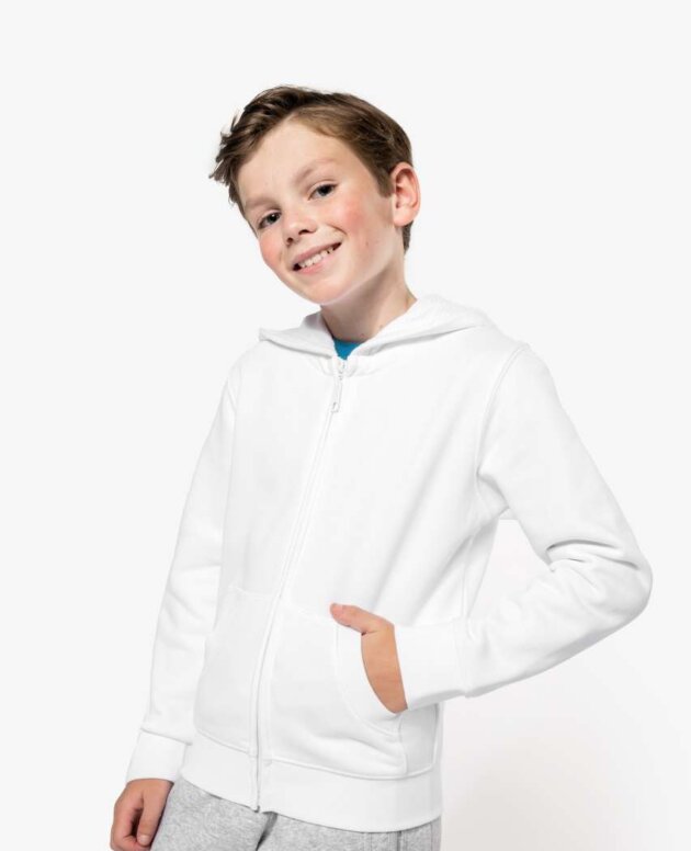 KIDS FULL ZIP HOODED SWEATSHIRT