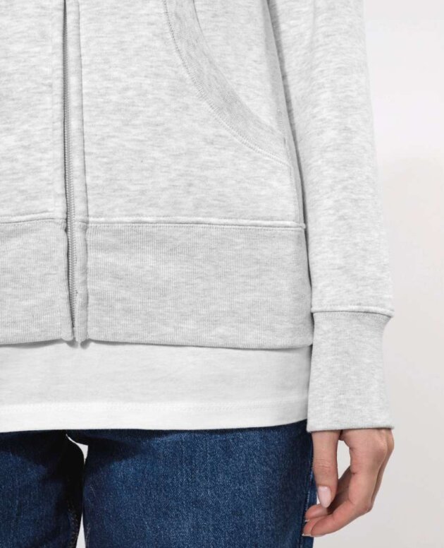 LADIES' FULL ZIP HOODED SWEATSHIRT