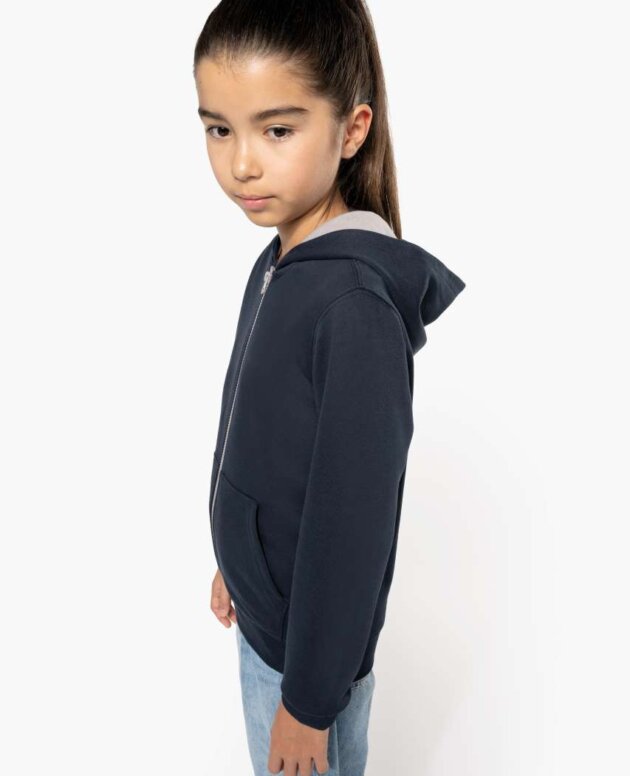 KIDS' FULL ZIP HOODED SWEATSHIRT