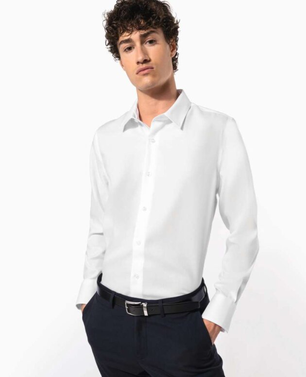 MEN'S FITTED LONG-SLEEVED NON-IRON SHIRT
