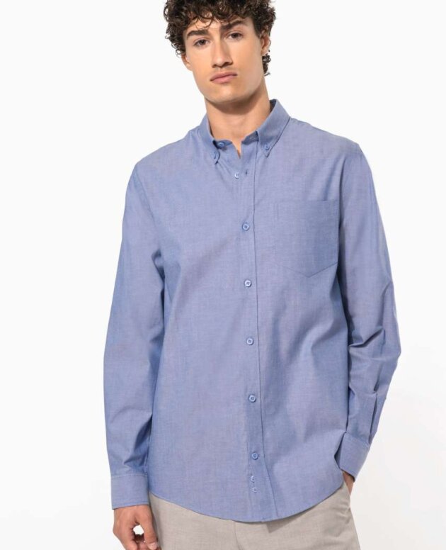 MEN'S LONG-SLEEVED OXFORD SHIRT
