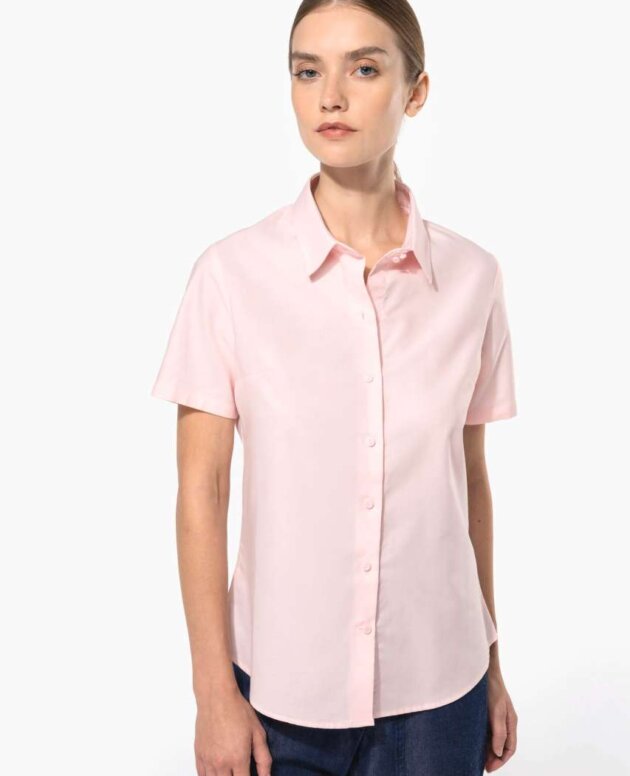 LADIES' SHORT-SLEEVED OXFORD SHIRT