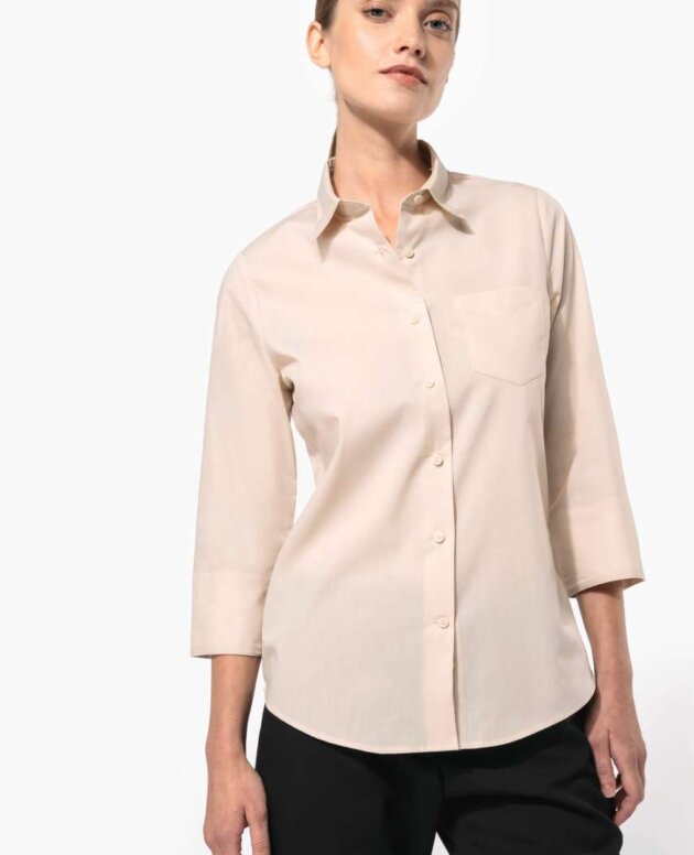 LADIES' 3/4 SLEEVED SHIRT