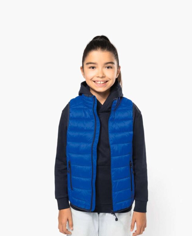 KIDS' LIGHTWEIGHT SLEEVELESS PADDED JACKET