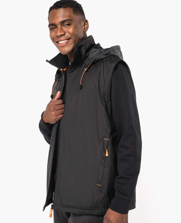 SCORE - DETACHABLE-SLEEVED BLOUSON JACKET