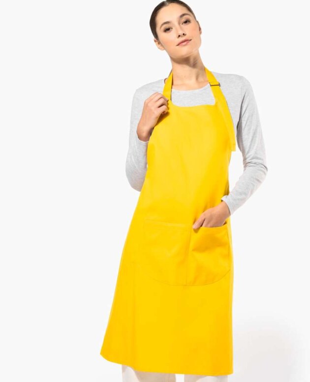 COTTON APRON WITH POCKET