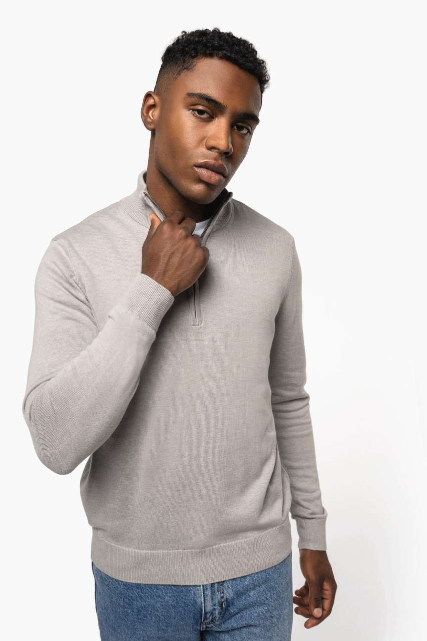 MEN'S ZIP NECK JUMPER - Image 2