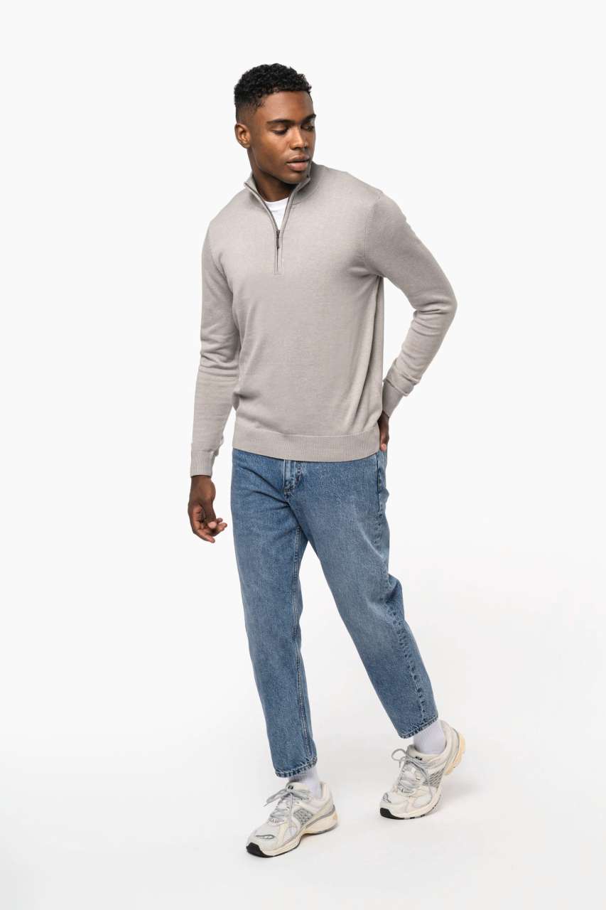 MEN'S ZIP NECK JUMPER - Image 4