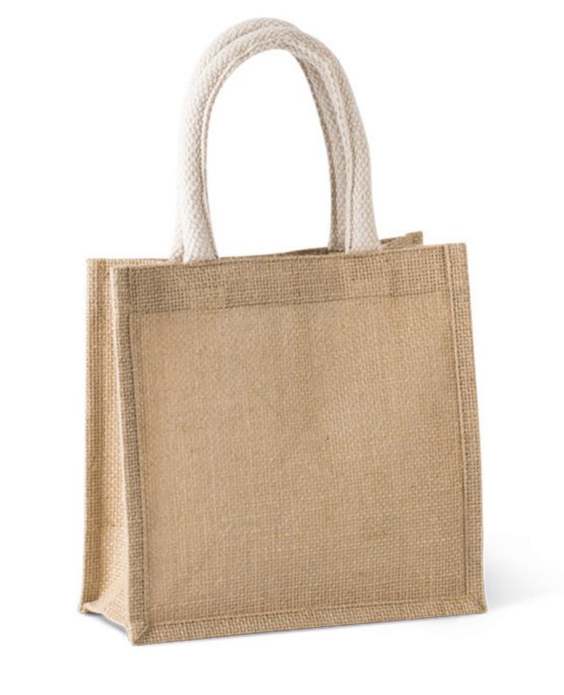 JUTE CANVAS TOTE - SMALL/ЧАНТА ОТ ЮТА