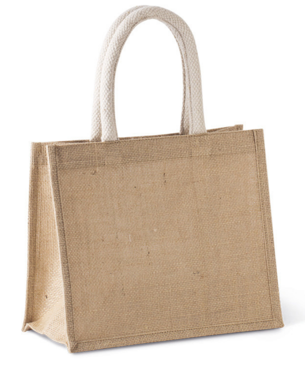 JUTE CANVAS TOTE - MEDIUM/ЧАНТА ОТ ЮТА