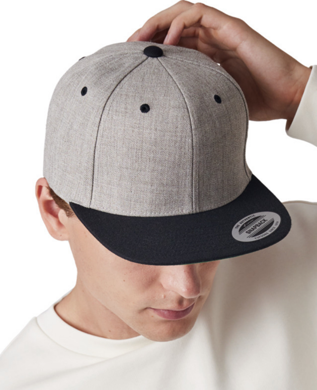 FLAT PEAK CAP - 6 PANELS