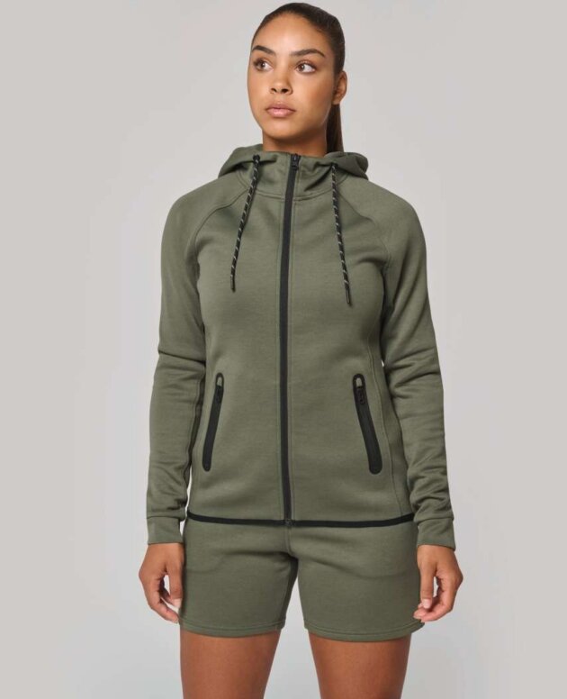 LADIES’ HOODED SWEATSHIRT