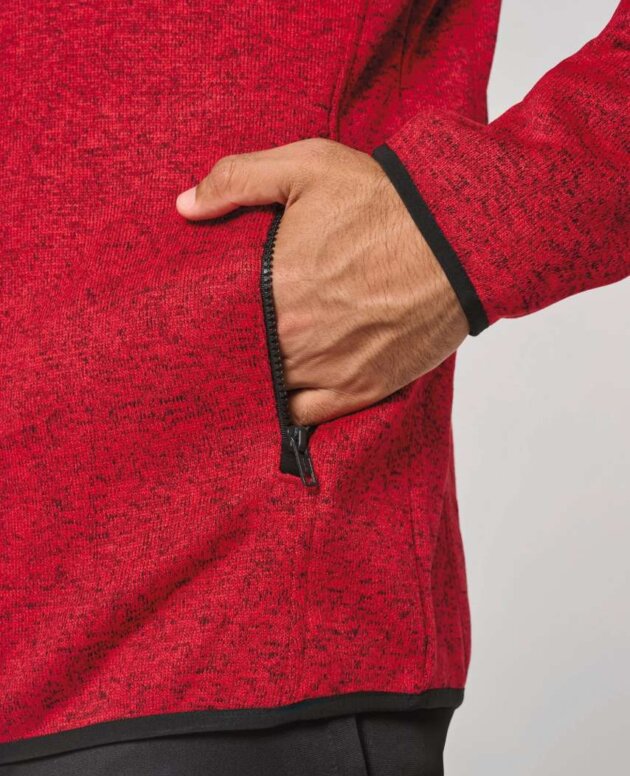 MEN'S HEATHER HOODED JACKET