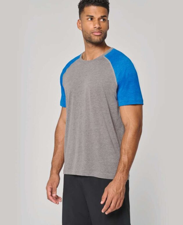ADULT TRIBLEND TWO-TONE SPORTS SHORT-SLEEVED T-SHIRT