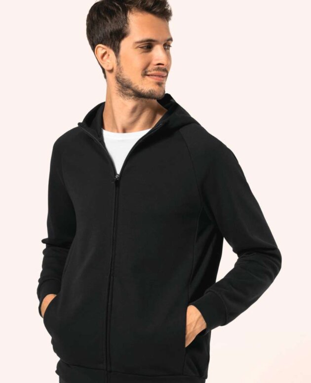 MEN'S ZIPPED HOODIE