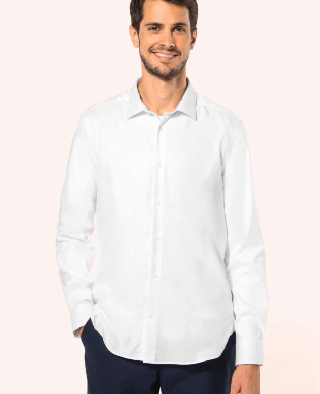 MEN'S PINPOINT OXFORD LONG-SLEEVED SHIRT