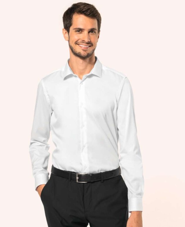 MEN'S LONG-SLEEVED TWILL SHIRT
