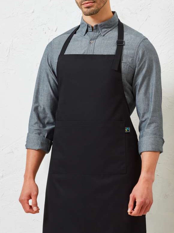 COTTON BIB APRON, FAIRTRADE & ORGANIC CERTIFIED
