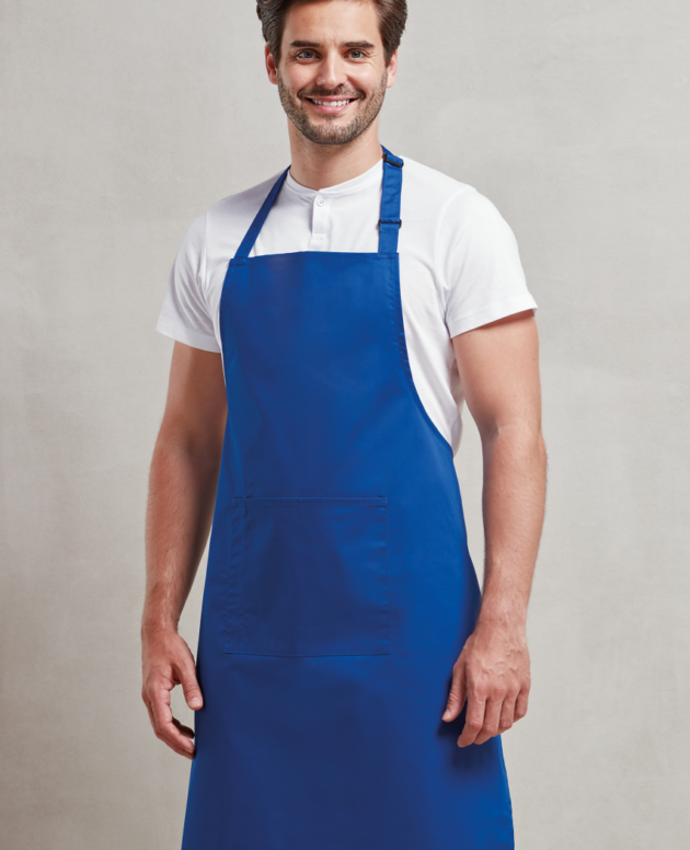 'COLOURS COLLECTION’ BIB APRON WITH POCKET