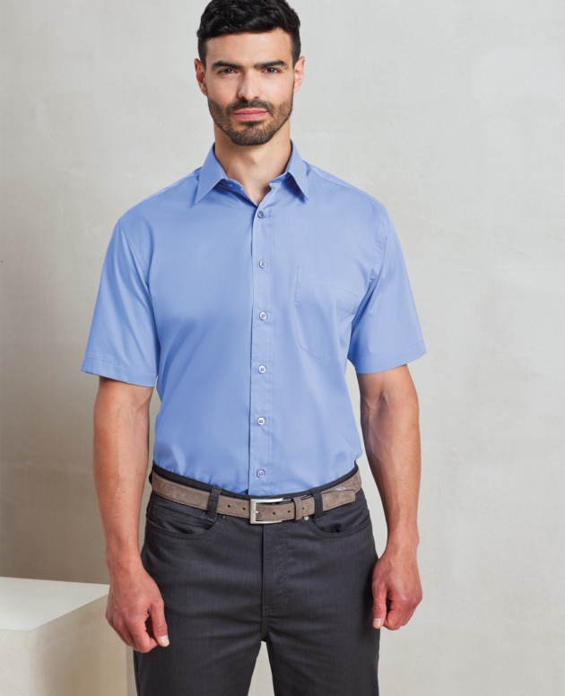 MEN'S SHORT SLEEVE POPLIN SHIRT