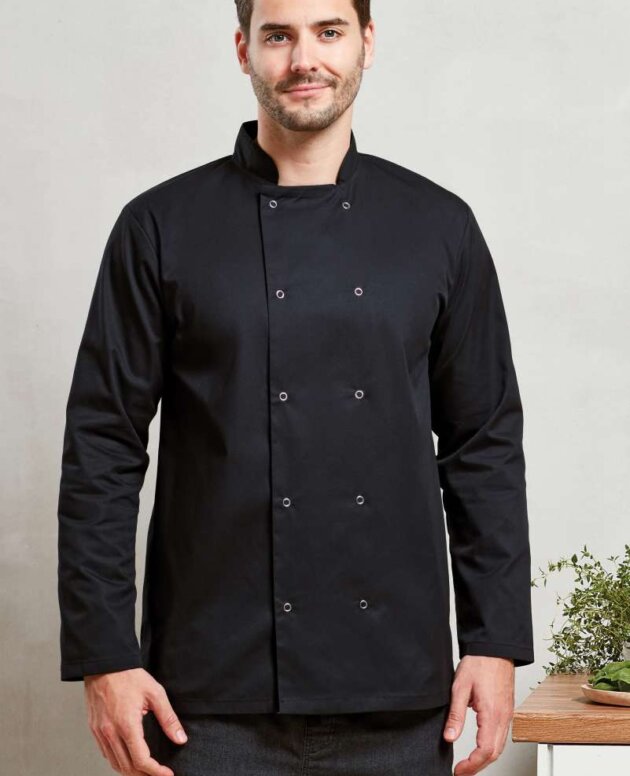 CHEF'S LONG SLEEVE STUD JACKET
