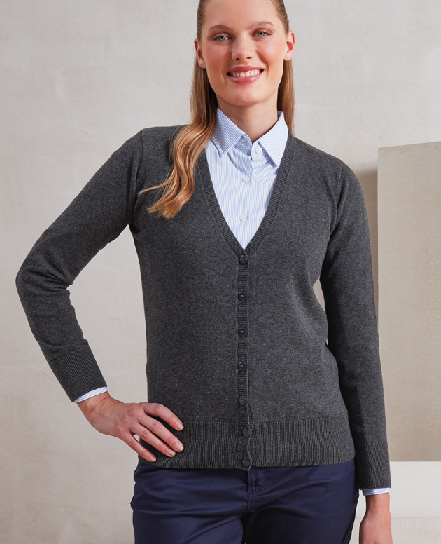 WOMEN'S BUTTON-THROUGH KNITTED CARDIGAN