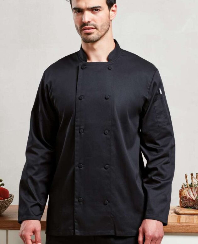 CHEF'S LONG SLEEVE COOLCHECKER® JACKET WITH MESH BACK PANEL