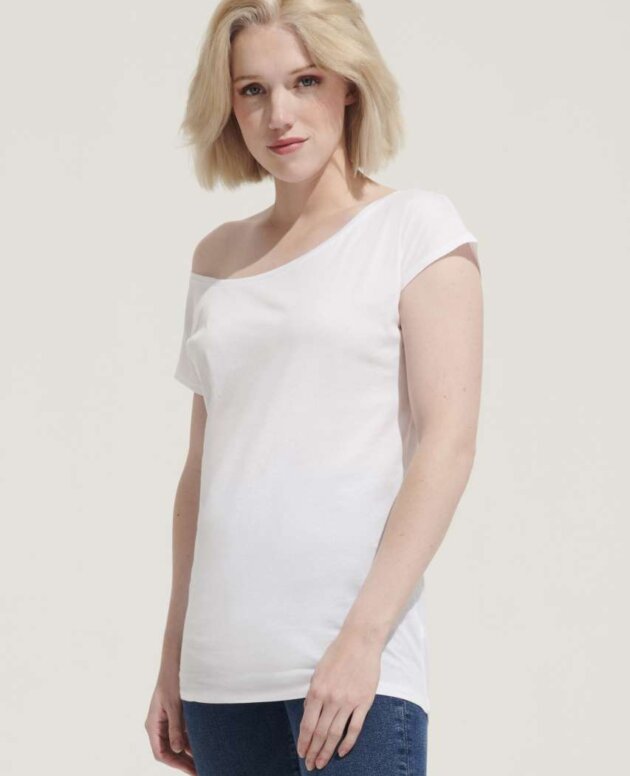 SOL'S MARYLIN - WOMEN’S SHORT SLEEVE LONG KIMONO T-SHIRT