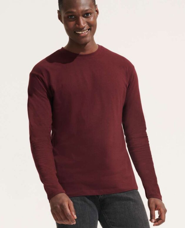 SOL'S MONARCH - MEN'S ROUND COLLAR LONG SLEEVE T-SHIRT