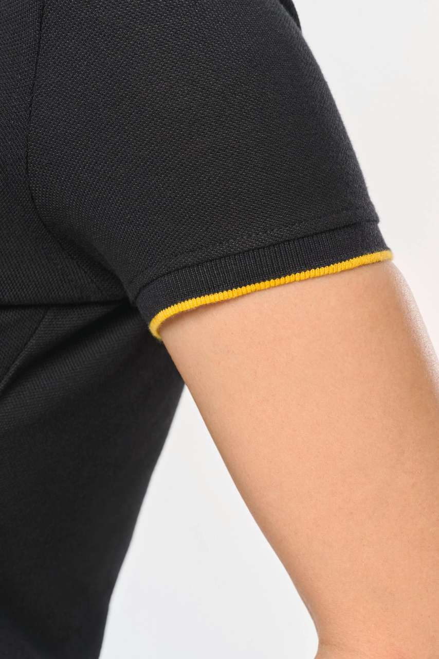 LADIES' SHORT-SLEEVED CONTRASTING DAYTODAY POLO SHIRT - Image 2
