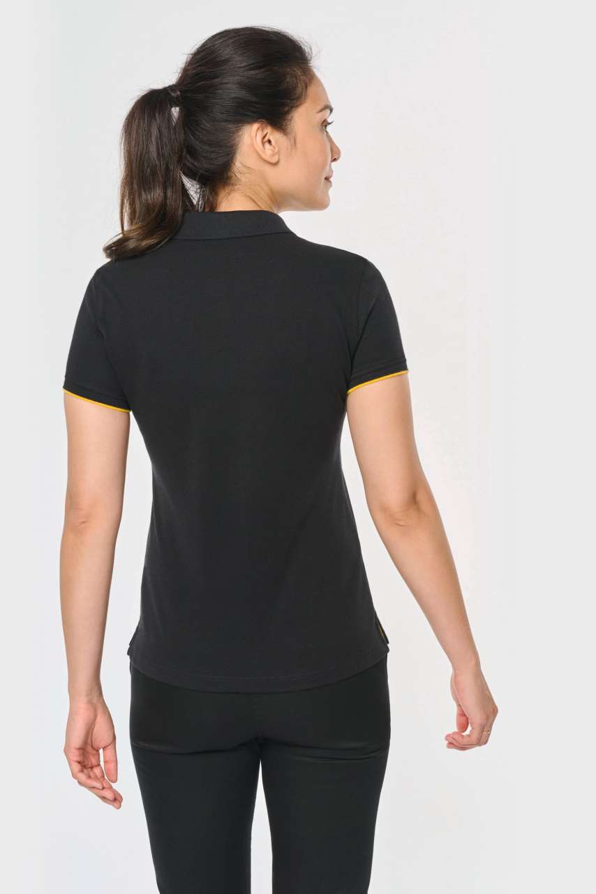 LADIES' SHORT-SLEEVED CONTRASTING DAYTODAY POLO SHIRT - Image 6
