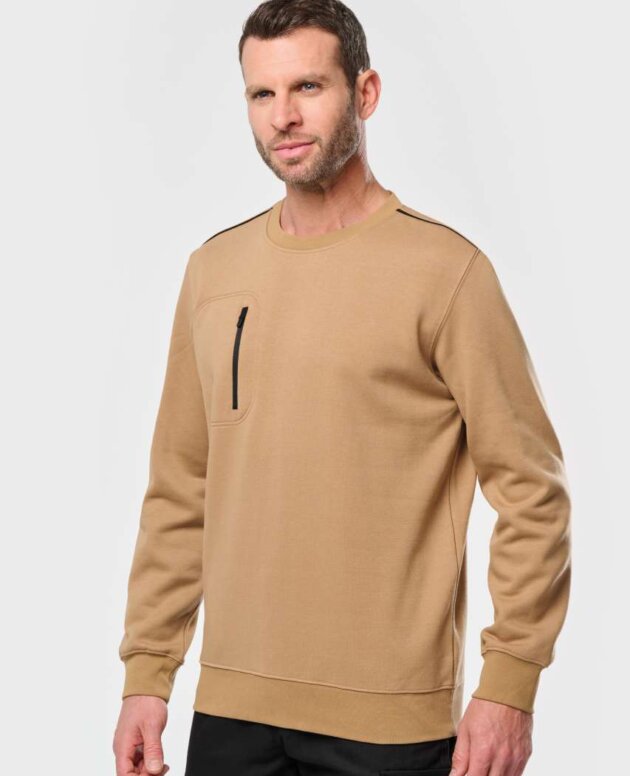 UNISEX DAYTODAY CONTRASTING POCKET SWEATSHIRT