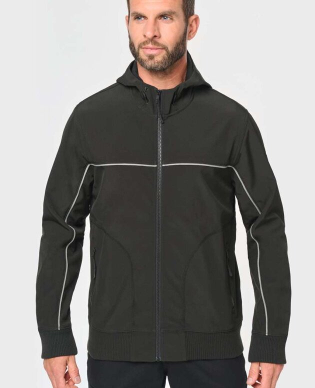 UNISEX 3-LAYER TWO-TONE BIONIC SOFTSHELL JACKET