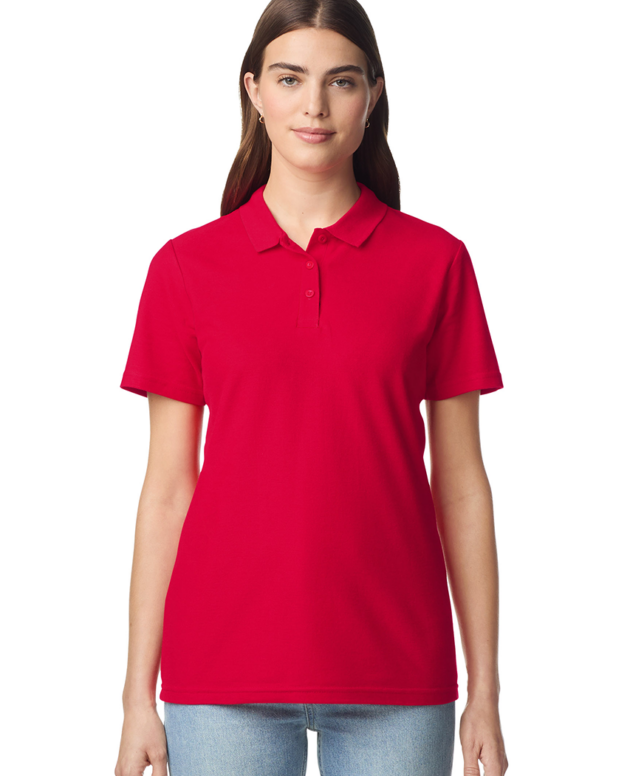 SOFTSTYLE® LADIES' DOUBLE PIQUÉ POLO
