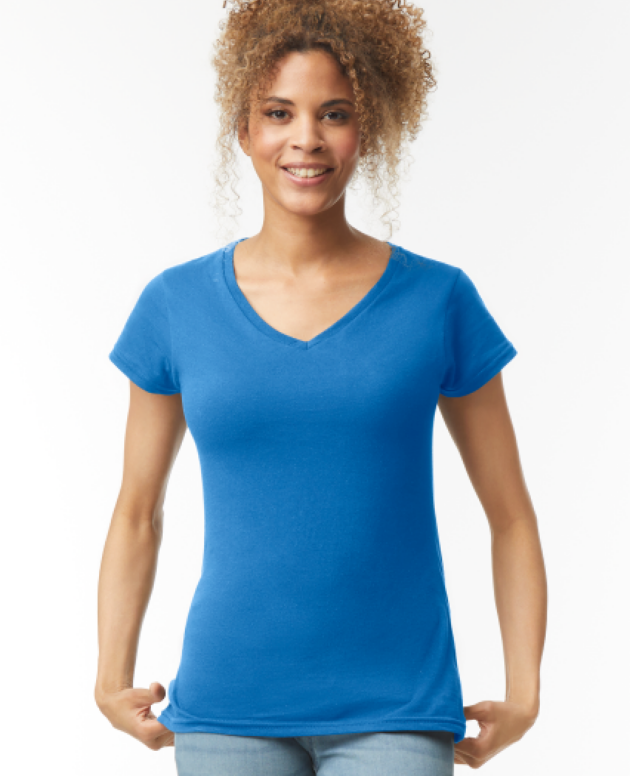 SOFTSTYLE® LADIES' V-NECK T-SHIRT