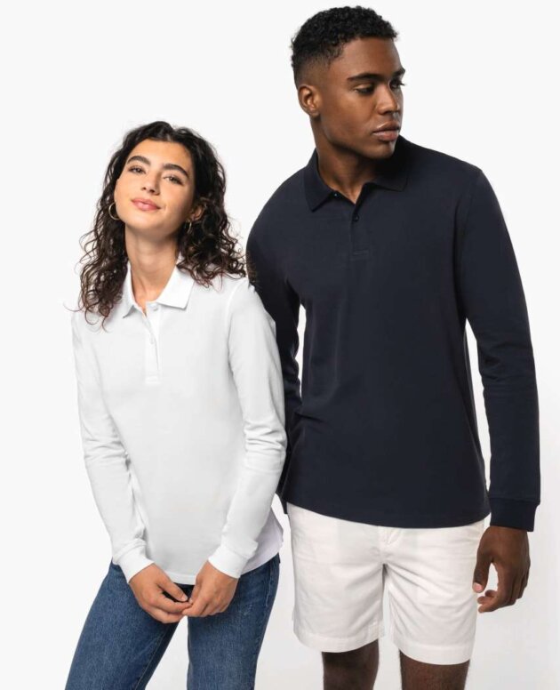 MEN’S ORGANIC 180 PIQUÉ POLO SHIRT LONG SLEEVES