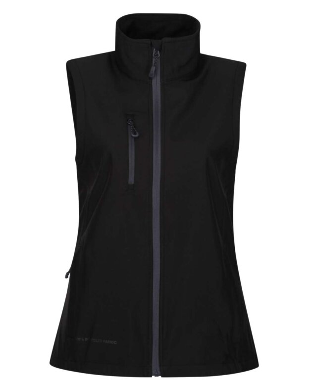 WOMEN'S HONESTLY MADE RECYCLED PRINTABLE SOFTSHELL BODYWARMER