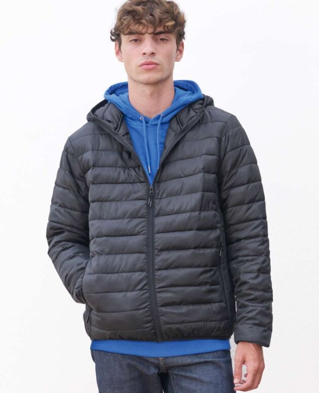 SOL'S STREAM HOODED MEN - LIGHTWEIGHT HOODED PADDED JACKET