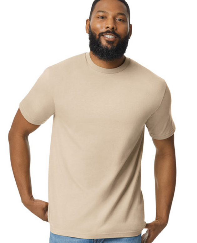 SOFTSTYLE™ MIDWEIGHT ADULT NO LABEL ENZYME WASH T-SHIRT