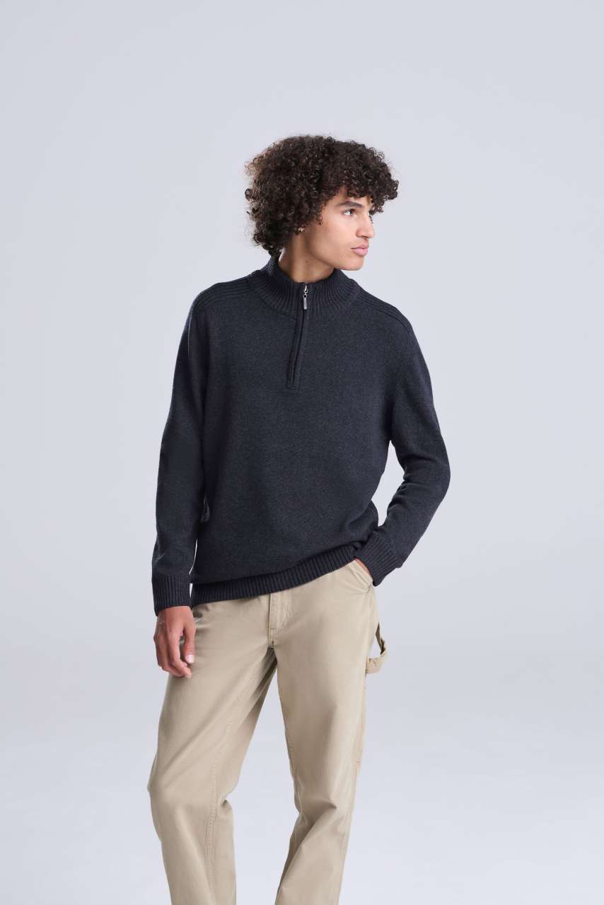 WAKHAN 1/4 ZIP SUSTAINABLE SWEATER - Image 2