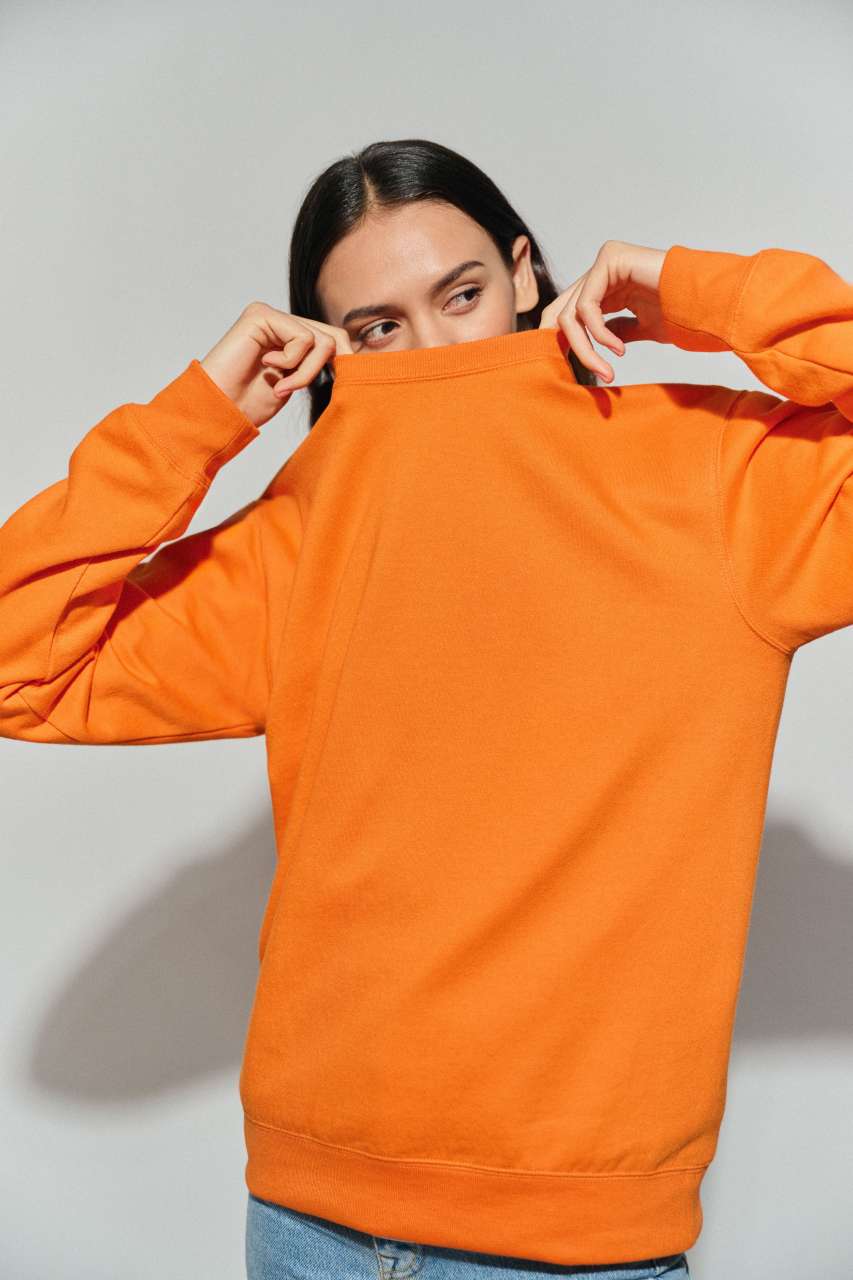 UNISEX BASIC ROUND NECK TUBULAR SWEATSHIRT