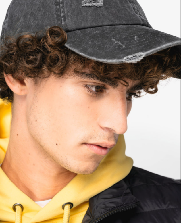 ECO-FRIENDLY UNISEX RIPPED EFFECT CAP