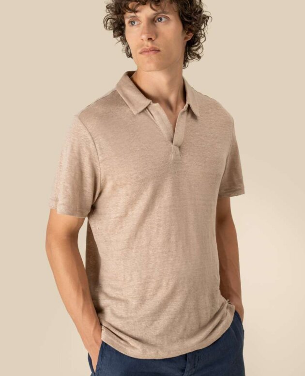 MEN’S LINEN POLO SHIRT