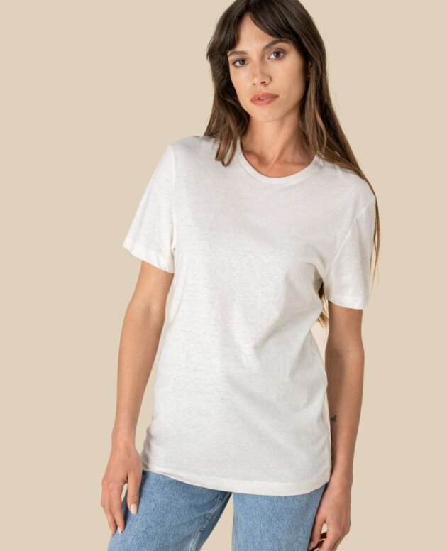 ECO-FRIENDLY  UNISEX ORGANIC COTTON AND LINEN T-SHIRT